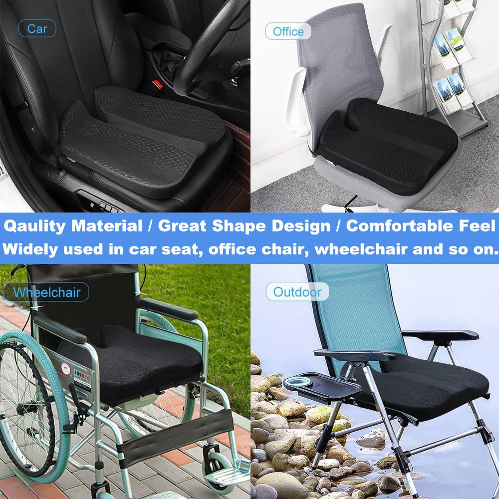 3D Memory Foam Car Seat Cushions Driver's Seat Broaden One's Horizons Raise The Auxiliary Pad Seat Anti-slip Protection Device