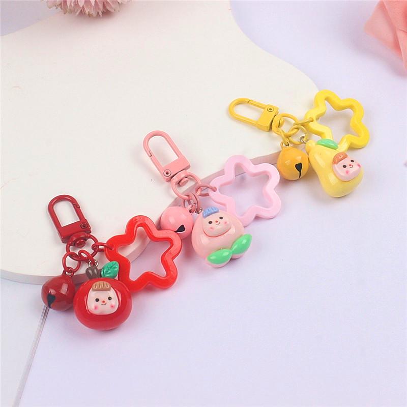 3D Fruit Star Pendant Earphone Cover with Resin Material.