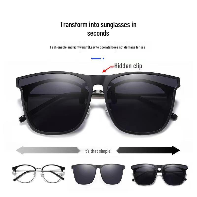 Aufsteckbare Polarisations-Sonnenbrille für Damen & Herren - UV-Schutz für Korrektionsbrillen