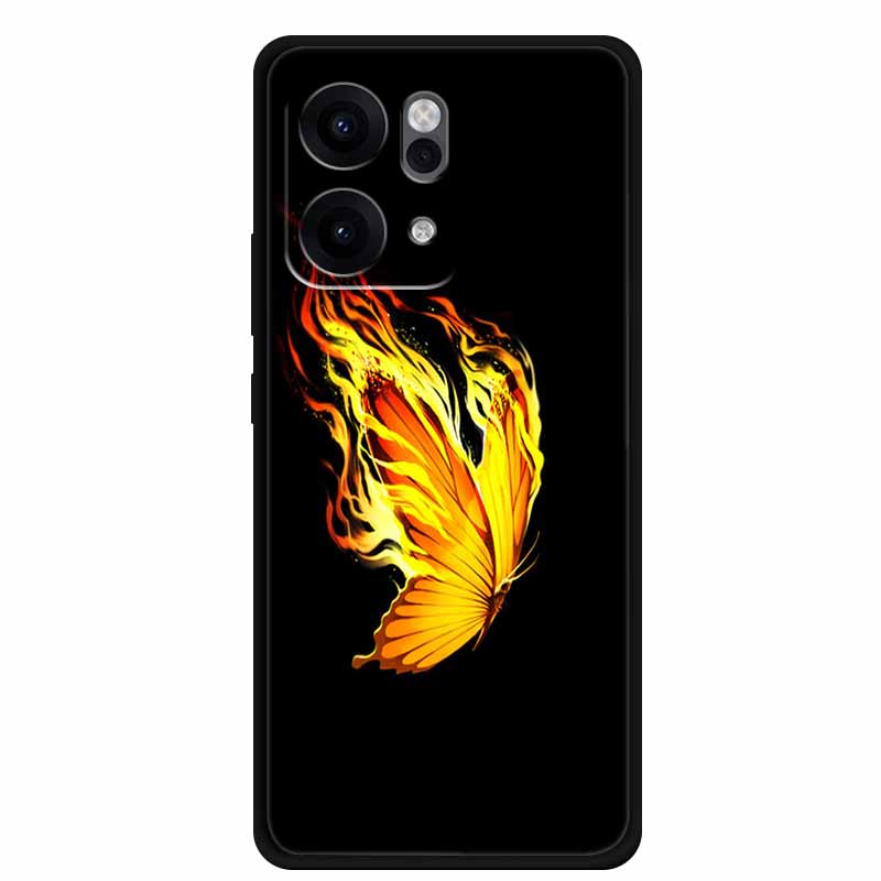 For Oppo Reno14 Pro 5G Case Animals Soft Silicone TPU Phone Cases Back Cover for Oppo Reno 14 Lion Shockproof Cool Wolf Capa