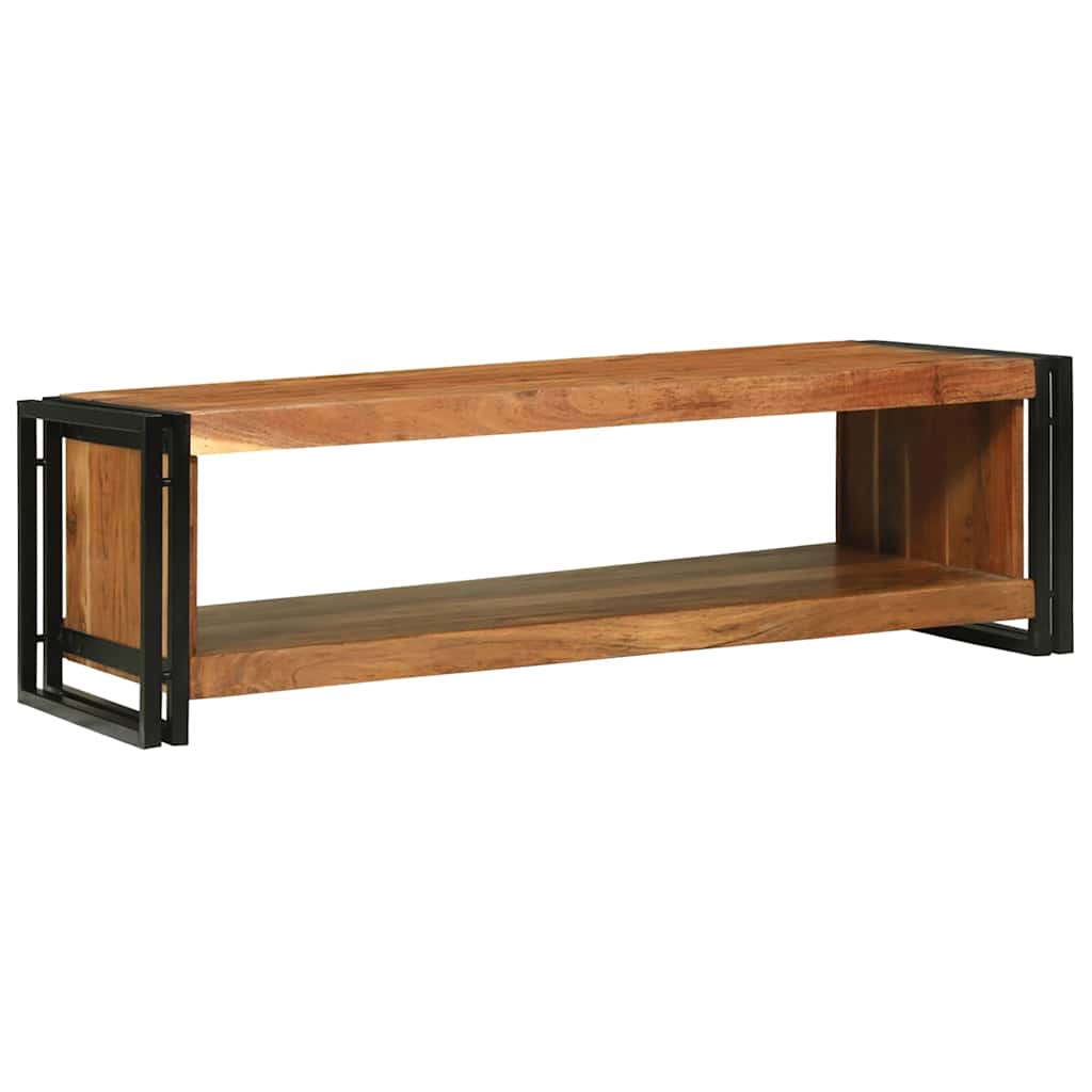 Coffee Table Brown 120 X 50 X 38 Cm Solid Acacia Wood