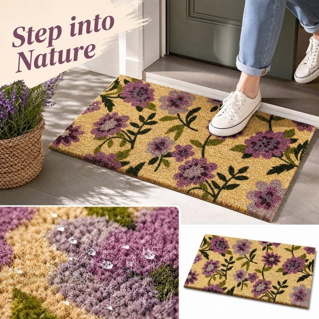 Outdoor Cuttable Non- - Door Coir Thickened Wear- Entryway 4060cm