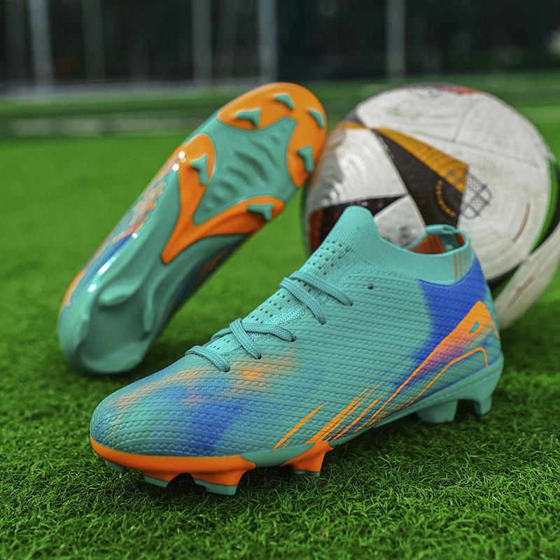 New Fashion Long Spikes Soccer Cleats for Men Women Breathable Socks Shoes Futsal Men Professional Football Sneakers Men