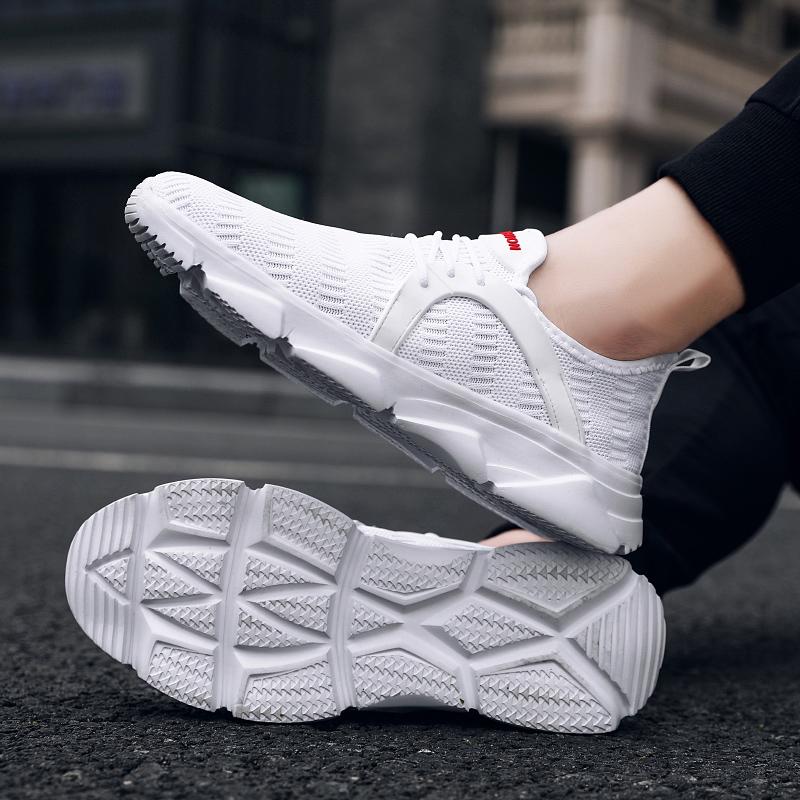 39-47 Large Simple Fashionable Breathable Solid Color Outdoor Sports Shoes Casual Shoes Men's Shoes Running Shoes