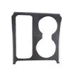 Soft Carbon Fiber Car Center Console Water Cup Panel Frame For Kia Stinger 2019-2023 Trim Sticker Decoration Accessories