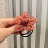 Korean Silk Gauze Flower Hair Tie Rubber Band for Girls