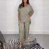 Women's Fashionable Casual Loose-fitting Plus-size Short-sleeved Set