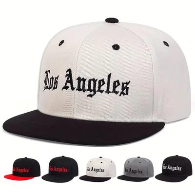 Chapéus Hip-Hop Bordados Los Angeles Unissex Primavera Outono Ajustáveis Casuais Snapback Bonés de Basebol Chapéu para Exterior com Proteção Solar