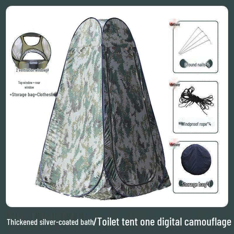 Tragbares Camping-Dusch- und Toilettenzelt - Outdoor-Privatsphäre-Unterstand