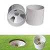 Golf Training Aids White Plastic Golf Hole Cup Putting Putter Golf Flag Stick Yard Garden Training Backyard Practice Putting Tool