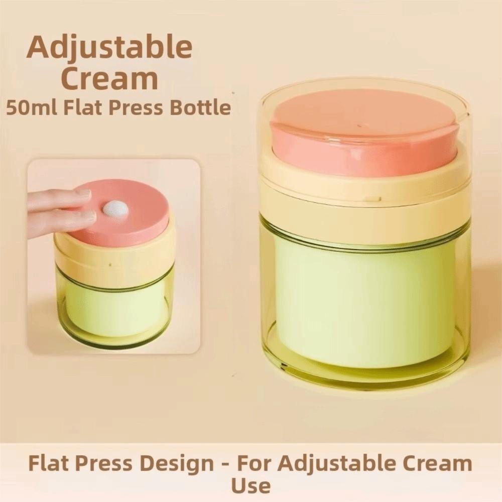 Push Down Mechanism Airless Pump Jar 50ml Capacity Empty Lotion Dispenser Outdoor