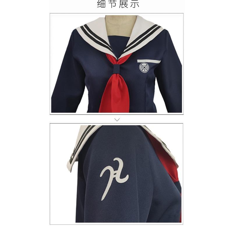 Danganronpa 2 Fukawa Toko Cosplay Dlouhá JK Uniforma, Kostým Postavy z Anime na Jeviště