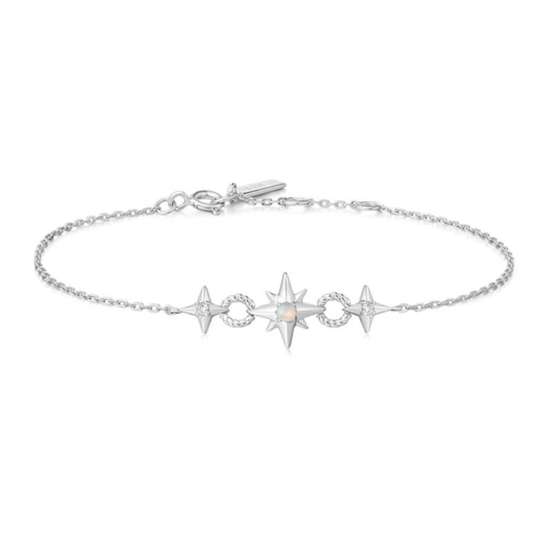 ANIA HAIE Silver Linked Star 925 Silver Bracelet B063-05H