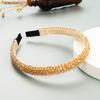 Haarband: Fischleine Geflochtene Kette aus Kristall-Haarband, mit einem hochwertigen Touch, Geeignet zum Gesichtswaschen.