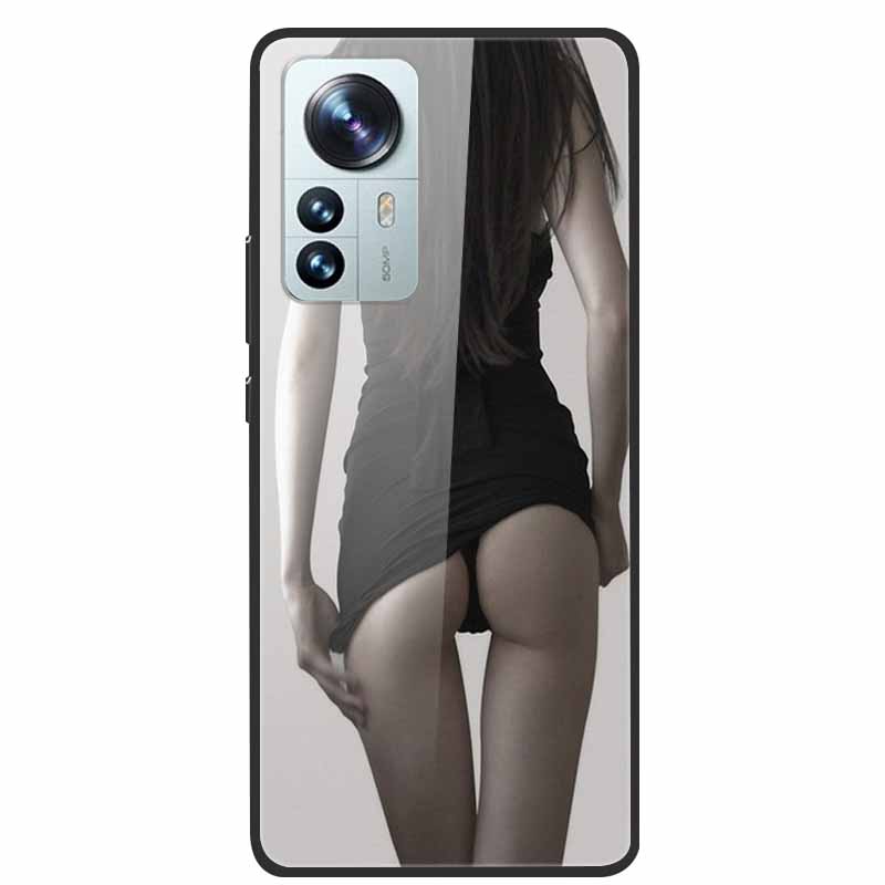 For Redmi Note 12S Case Tempered Glass Hard Back Cover for Xiaomi Redmi Note 12 Note12 Pro 4G 5G Phone Cases Note12S 12 S 12Pro