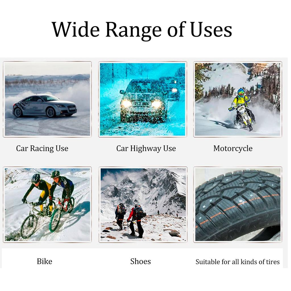 50 Pcs Tire Stud Screw Anti Slip Silver Tire Spikes for Car Truck Bike Boot Motorcycle Accessories