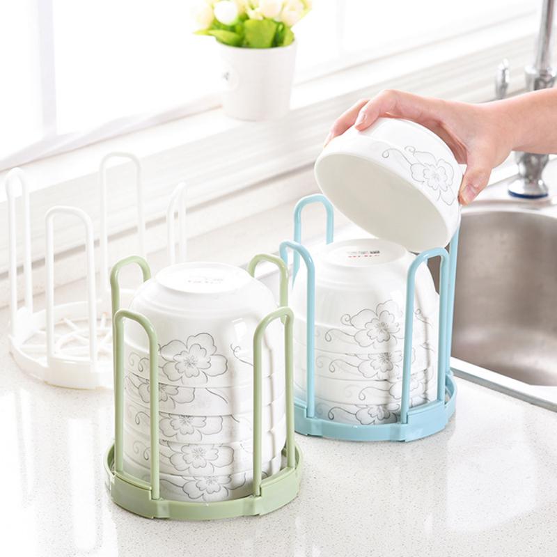 Creative Kitchen Organizer Holder Rack Cup Bowl Dish Tableware Drainer Holder Rack Kitchen Plate Grids Drainer Colanders Storage Frame
