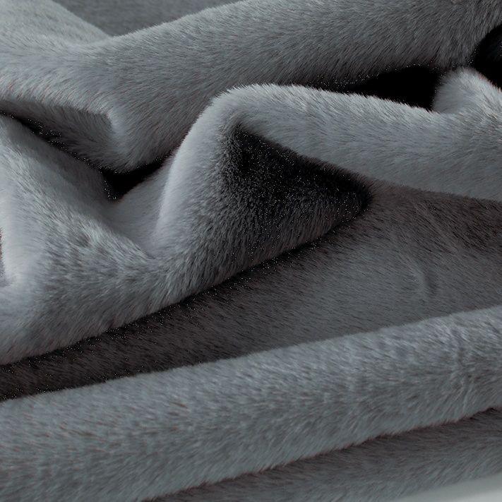 Plain Long Hair Plush Fabric By Meters for Clothes Blankets Coats Sewing High Quality Imitation Rex Rabbit Fur Cloth Soft Silky