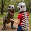 Dinosaur Skeleton Children Adult Costume Costume Props Mask Headgear Plush