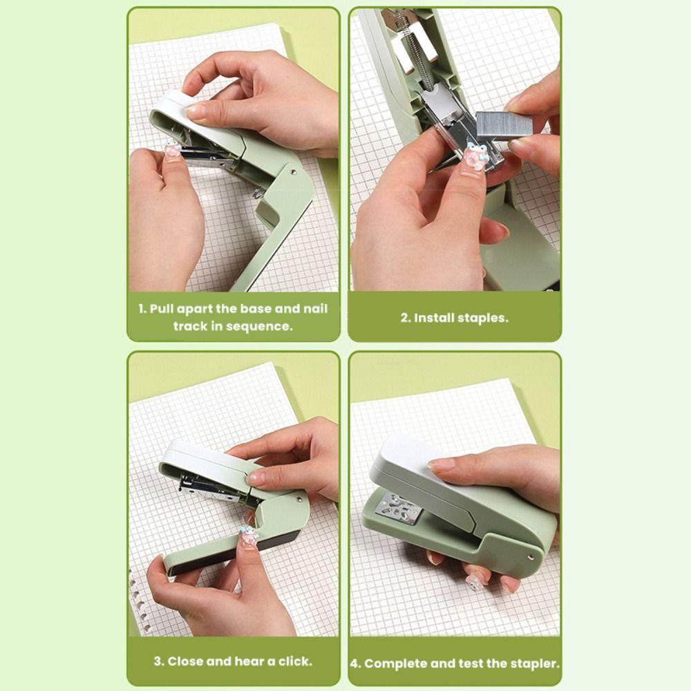 360 Grad Drehbarer Hefter Farbverlauf Schwerlasthefter Langer Hefter Buchbindebedarf