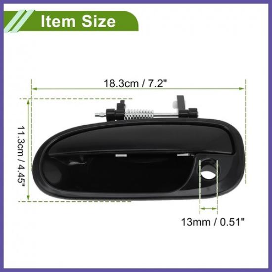 Exterior Door Handle for Honda Civic 1996-2000 Black Front Left Plastic New