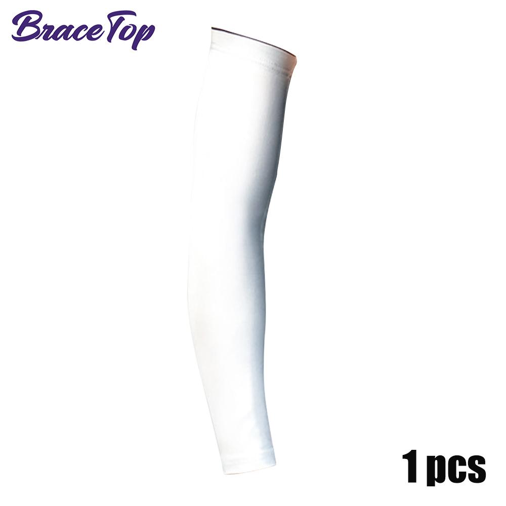 Bracetop 1 Stuks Sport Koelende Armmouwen Perfect Voor Mannen Vrouwen Buiten UV Bescherming Mouwen Geschikt Voor Basketbal Voetbal Volleybal Fietsen