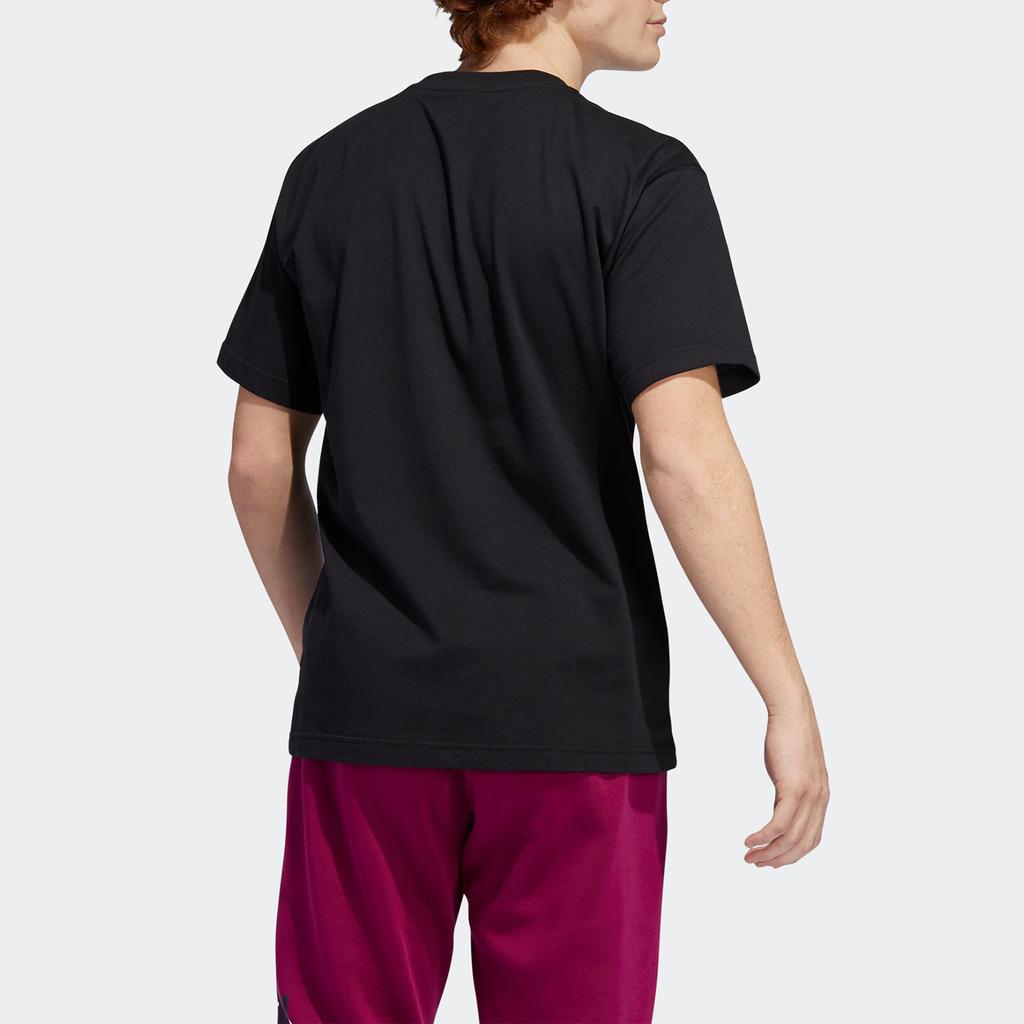 Adidas Originals Sports Fashion Comfortable Soft Skin-Friendly Short Sleeve T-Shirt Men Tops Black GD2142