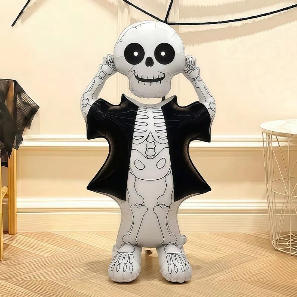 Skull Design Vertical Balloon Pumpkin Design Halloween Balloon  Halloween Party