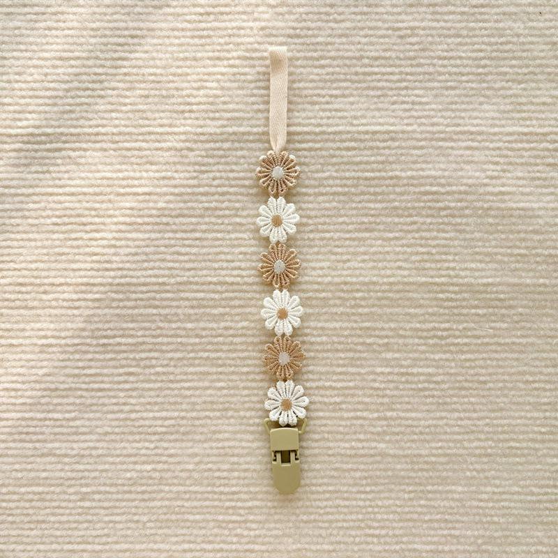 INS Korean Baby Pacifier Anti-Drop Chain and Teether Clip - Little Daisy Lanyard