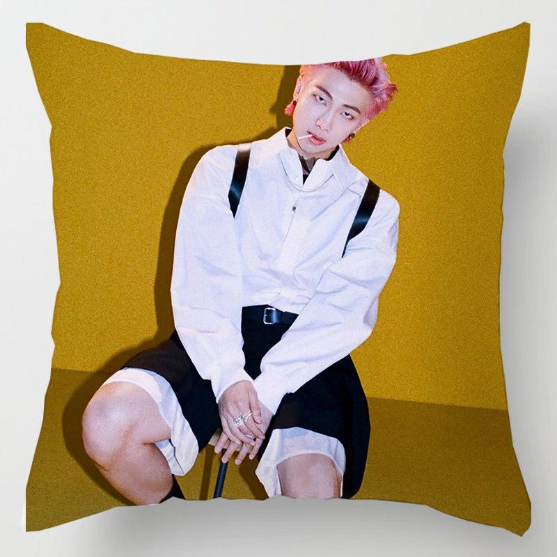 Bts Bangtan Boys Cushion Cover Decorative Soft Pillow Case Sofa Car Cover Throw