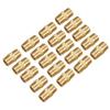 20 Pcs 18 BSP To 18 BSP External Thread Brass Pipe Hex Nipple Fitting Quick Adapter