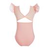 Toddler Girl's Ruffle Short Sleeve Leotard for Dance Gymnastics Ballet Leotard Jumpsuit