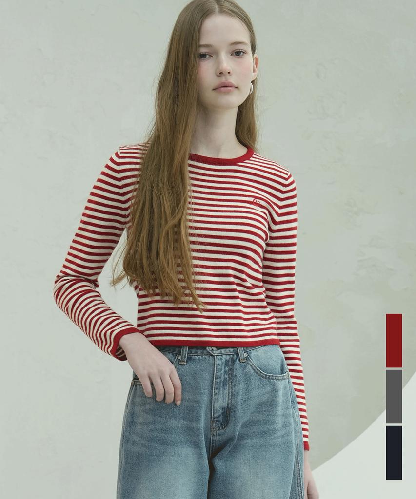 VIVACIOUS Stripe Round Knit - 3Col