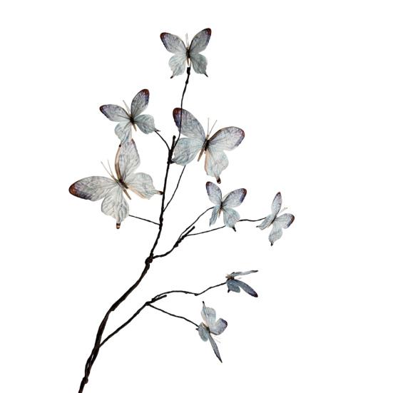 Butterfly Flower Branches Decor Handcrafted Silk Flower Arrangement