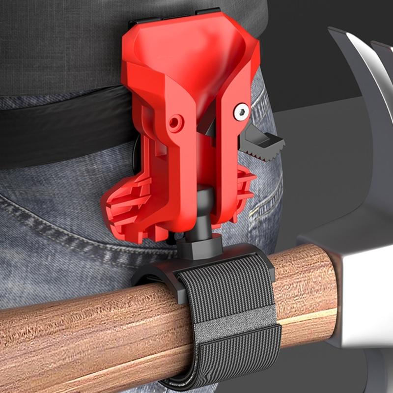 Practical Tool Belt Clip Double Lock Automatic Lock Mechanism for Power Drills Ensuring Secure Attachments During Use