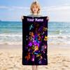 Custom Name Pixel Gamer Stylish Digital Printing Beach Towel Quick‑Drying Absorbent Blanket for Beach Pool Gym Travel