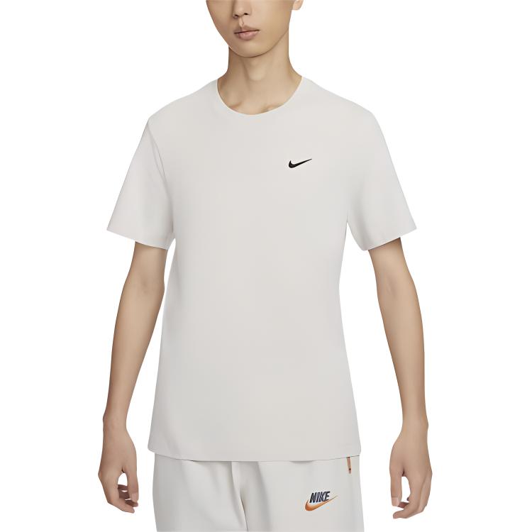 New Nike T Shirts Men's Light Bone BV0508-072