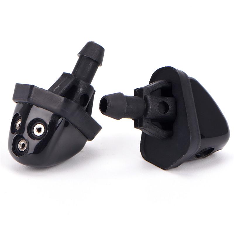 2 Ugelli A Getto D'Acqua Per Tergicristalli | Compatibili Con Suzuki Swift, Alto, SX4, Liana | Ricambio Nero