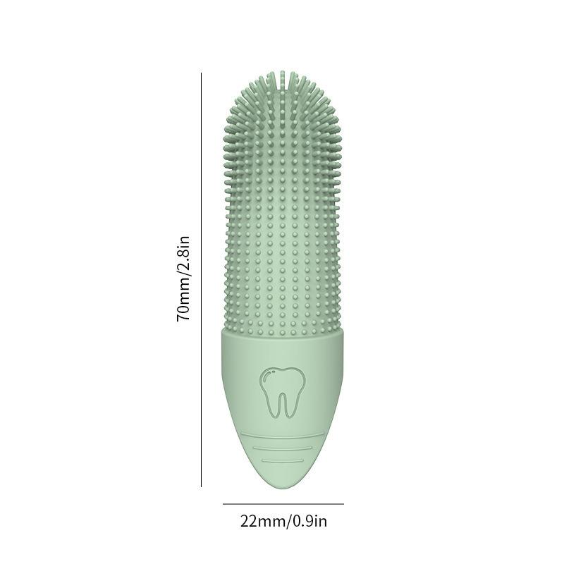 Silicone Pet Dog Cat 360Celsiusleaning Finger Toothbrush Oral Cleaning Finger Cots Toothbrush Pet Dental Care Cleaning Supplies