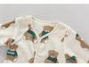 Unisex Baby Flanell Strickjacke & Thermounterwäsche Set - Herbst/Winter Neugeborenen Outfit