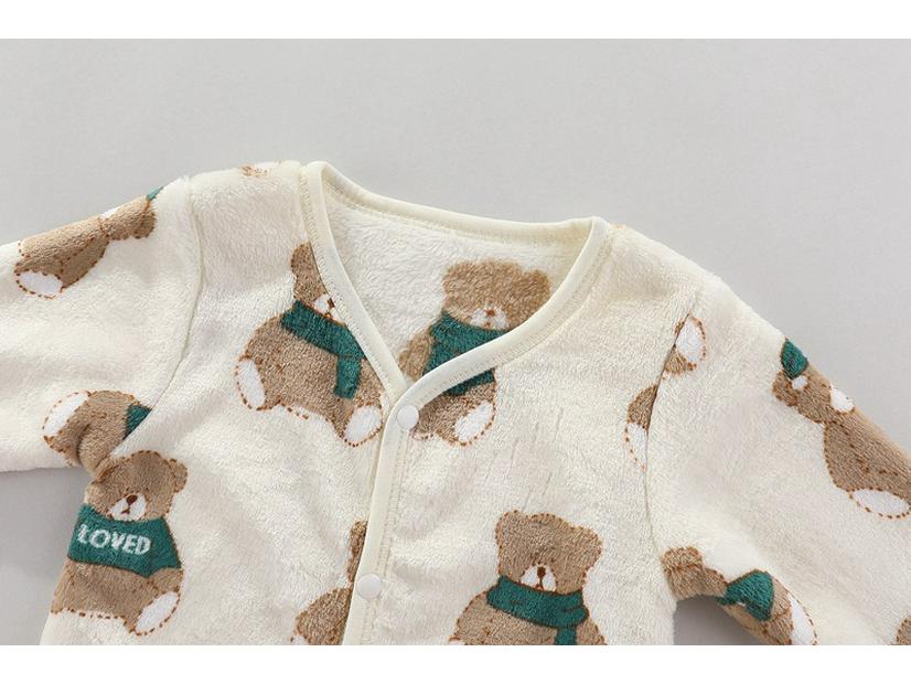 Unisex Baby Flanell Strickjacke & Thermounterwäsche Set - Herbst/Winter Neugeborenen Outfit