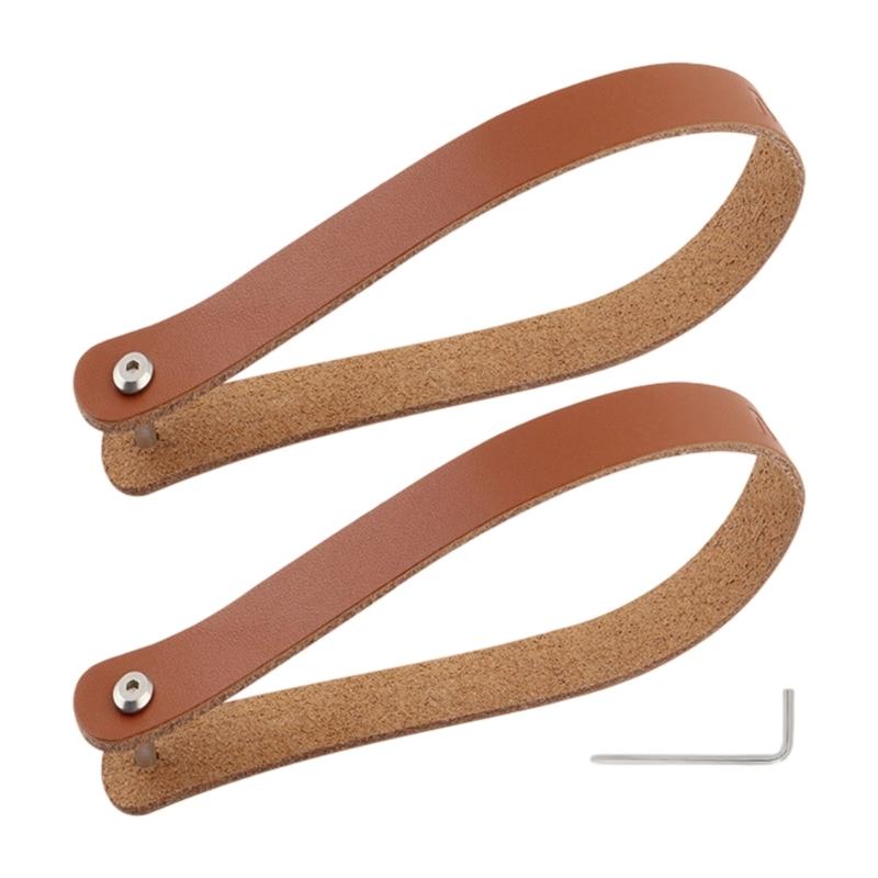 2 Pcs Front Shelf Handle Cycling Accessories Pig Nose Anticcratch Folding Bike Head Bag Pull Belt