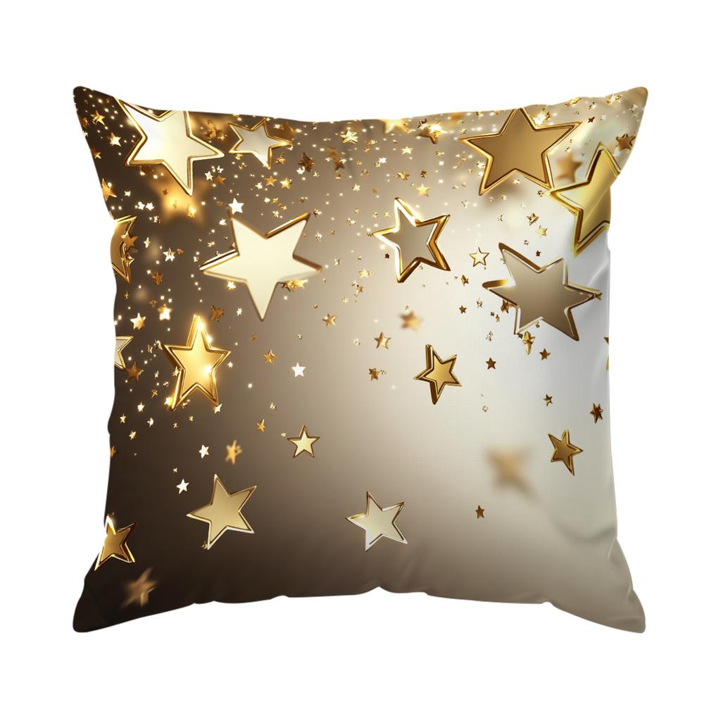 Golden Ramadan Festival Pillowcase Bedroom Sofa Cushion Cover 100% Polyester Living Room Cushion Pillowcase Home Decor