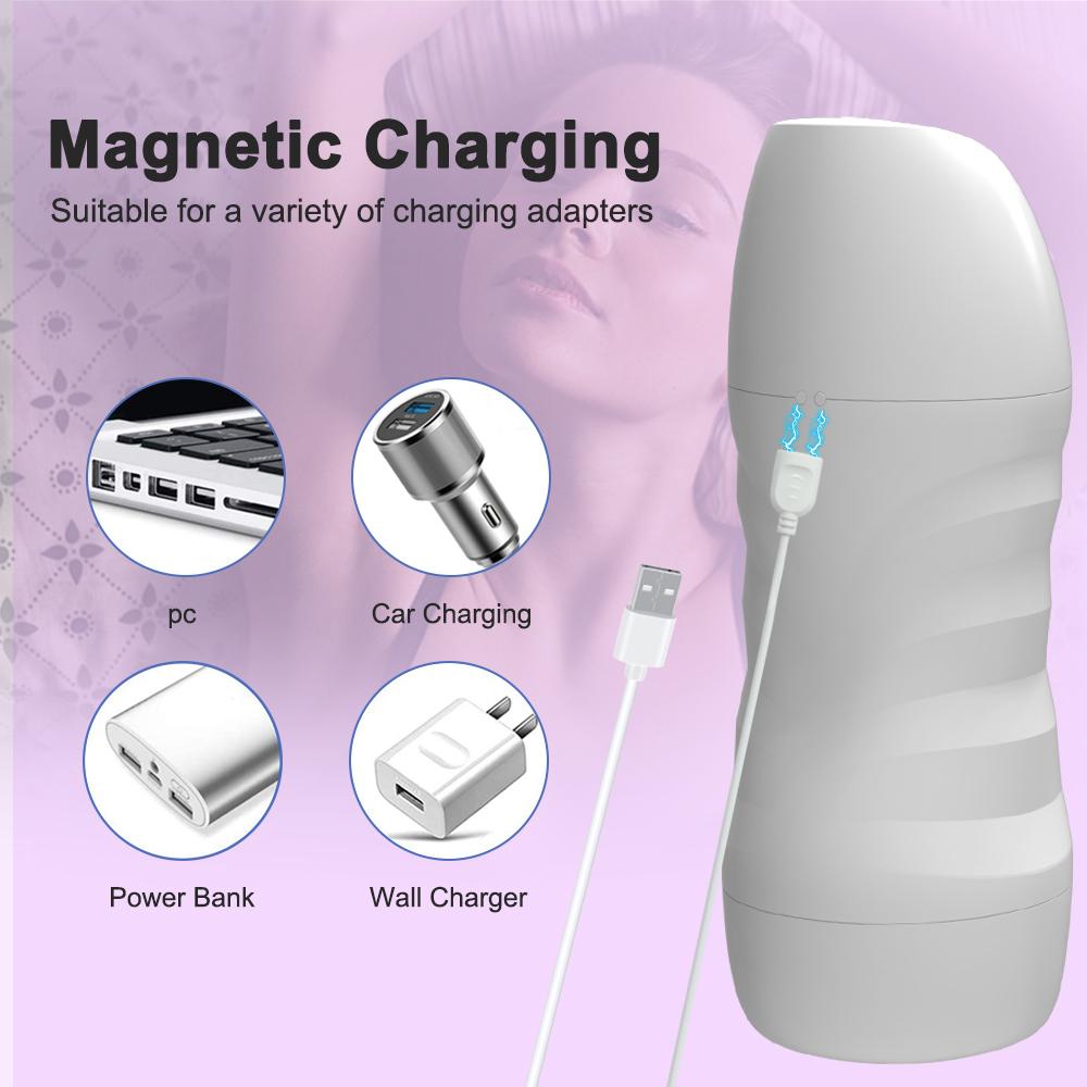 Man Masturbator Cup automatyczna teleskopowa pochwa głosowa kubek do masturbacji maszyna do wbijania obciąganie cipki Masturbator Sex zabawki