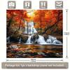 2D Autumn Forest Waterfall Wall Tapestry Nature Background Cloth for Home Party Decor