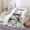 Blankets Children Girls Boys Linen Wool Blankets Personalized Family Friends Flannel Blankets Gifts