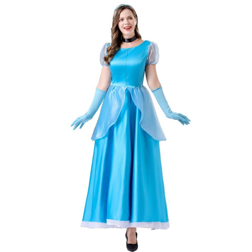 New Adult Ladies Fairy Tale Cinderella Princess Dress Cosplay Costume