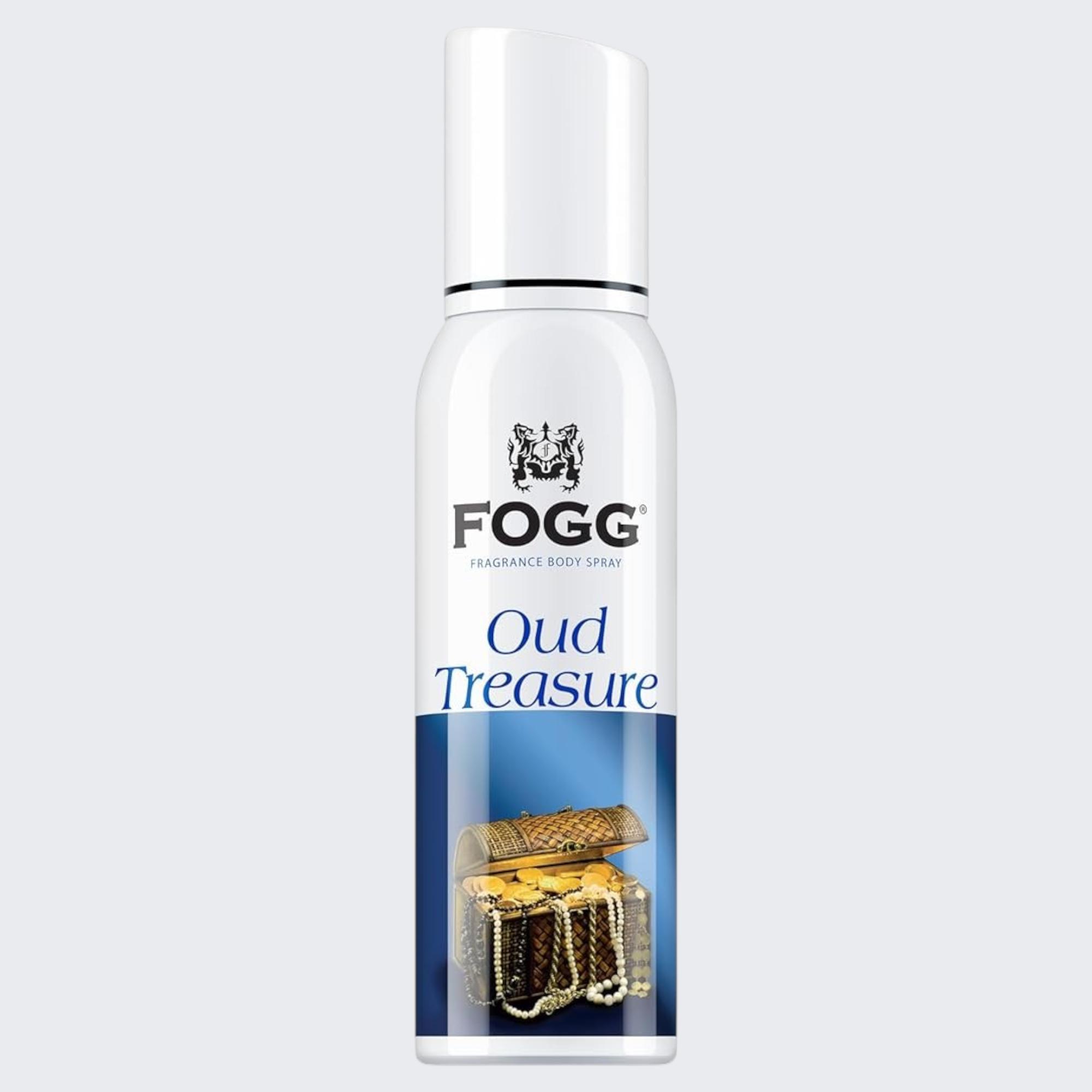 

Fogg Oud Treasure Body Spray For Men 150Ml Long Lasting Fragrance Deodorant With Rich Alluring Scent For Everyday Freshness