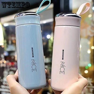 Portable Water Cup  Thermos Cup 400ml Vacuum Flasks Portable Stainless Steel Thermos Cup Water Bottle Travel Tea Mug Office Thermos Cup