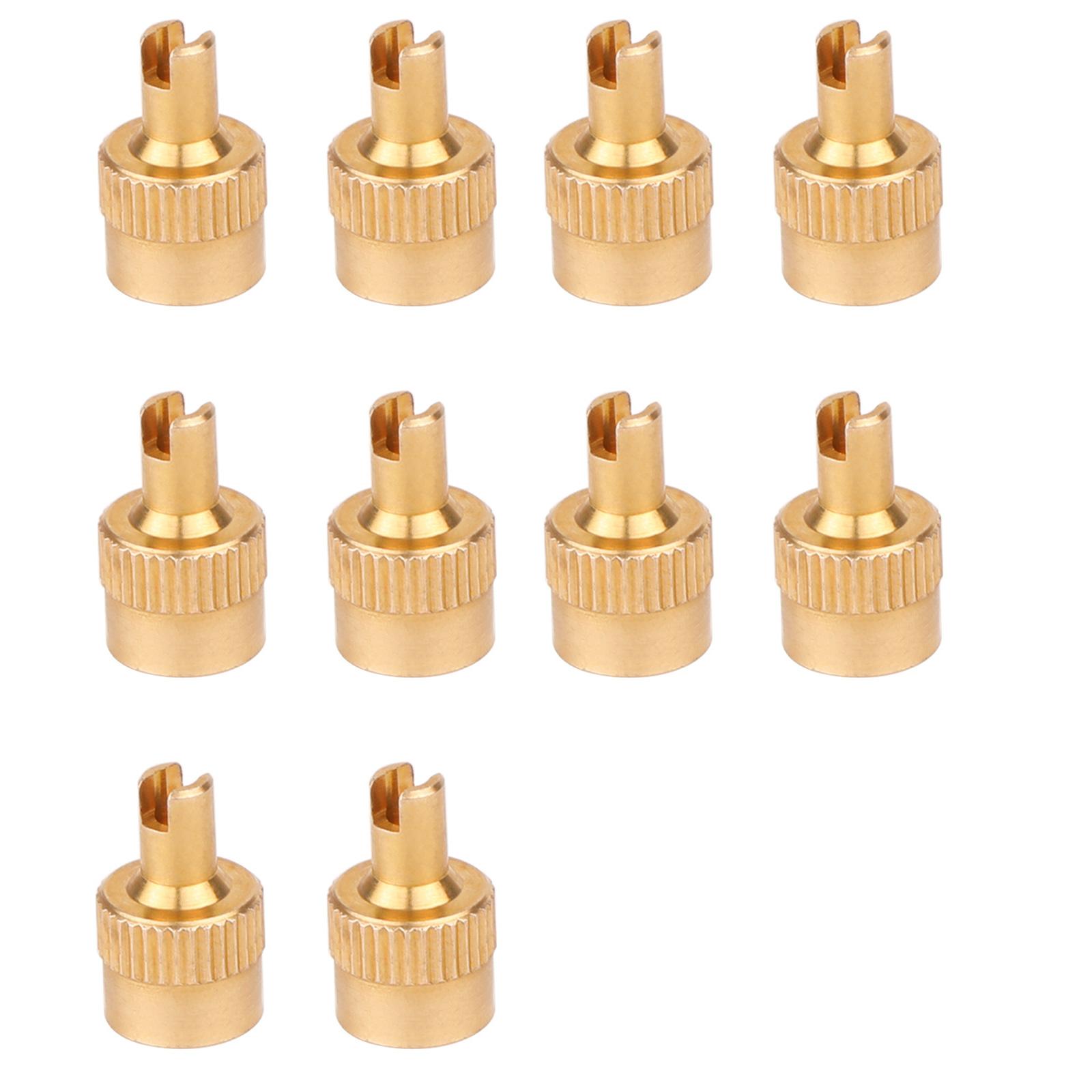 10 шт. Медные колпачки штока клапана шины Автомобильный колпачок штока шины Пылезащитный колпачок Колпачки клапанов шин автомобиля мотоцикла Запчасти для дорожного велосипеда